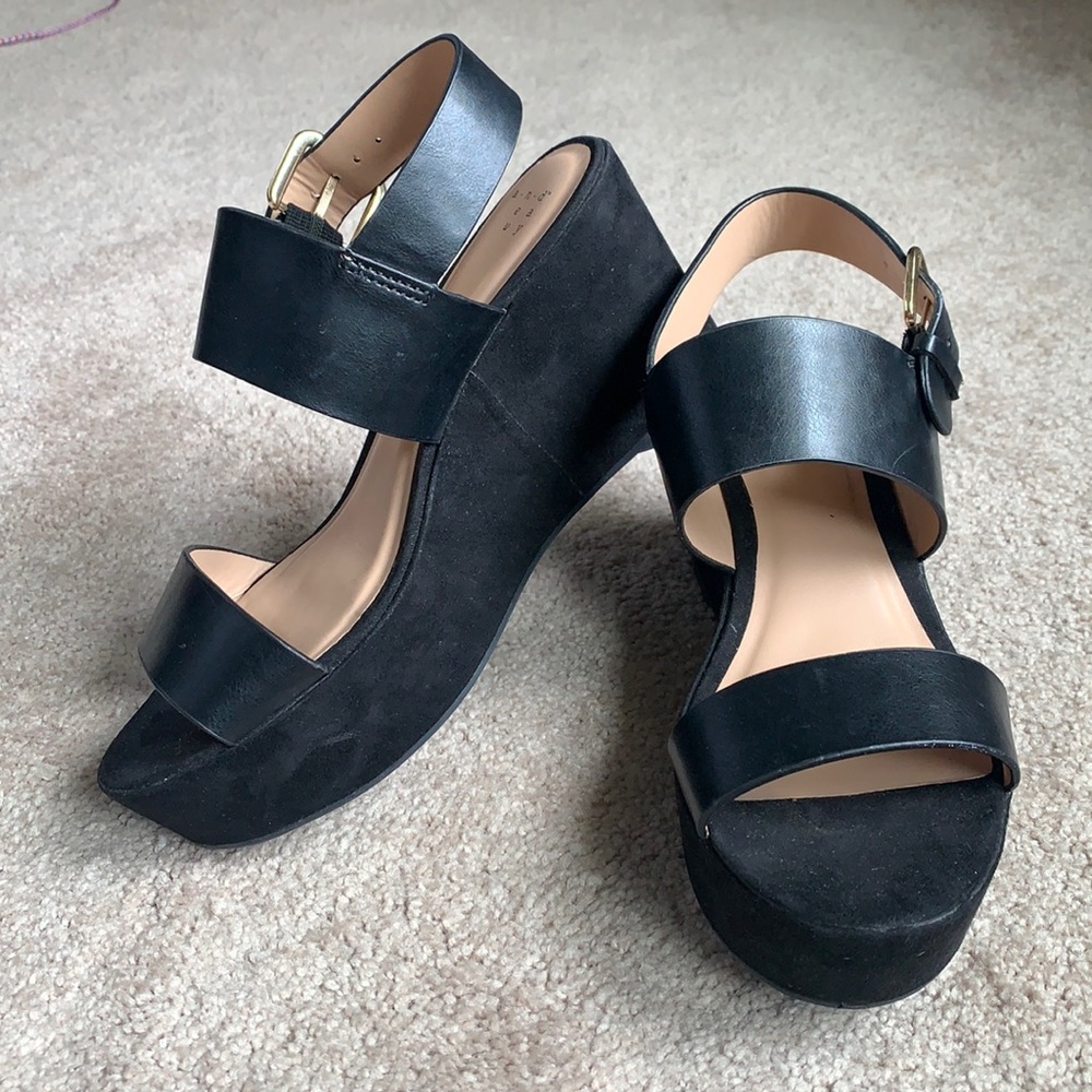 A New Day faux suede platforms